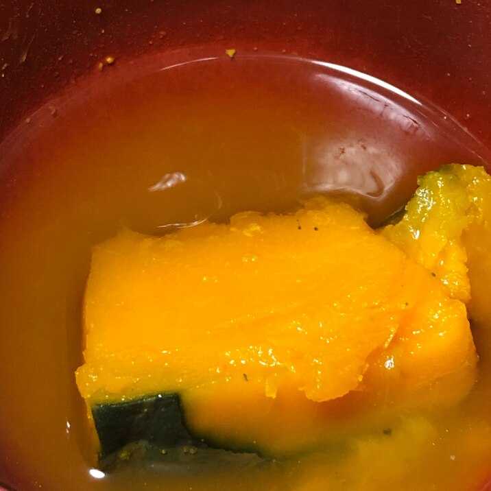 優しいかぼちゃの味噌汁